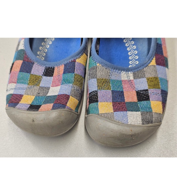 KEEN Womens Mary Jane Patchwork Multi Color Elastic Strap Shoes 1020334 Size 8.5 - Picture 4 of 7
